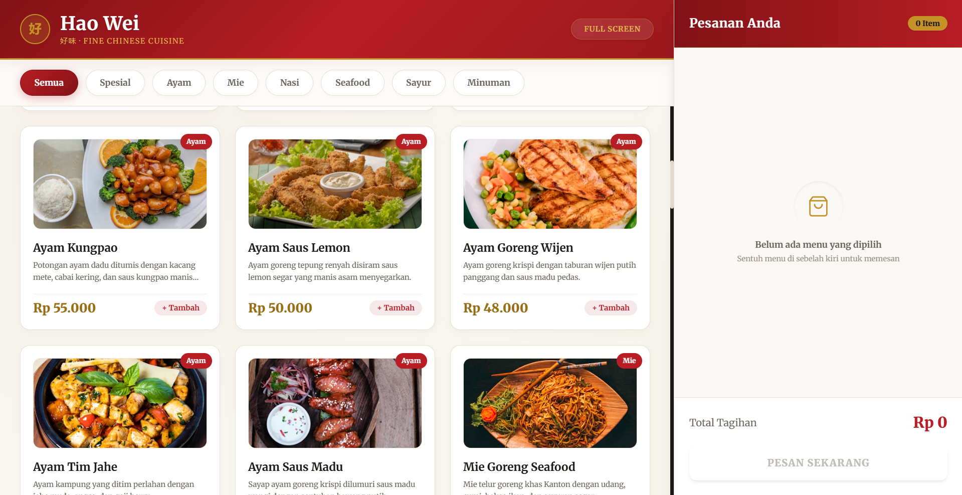 Hao Wei Restaurant System